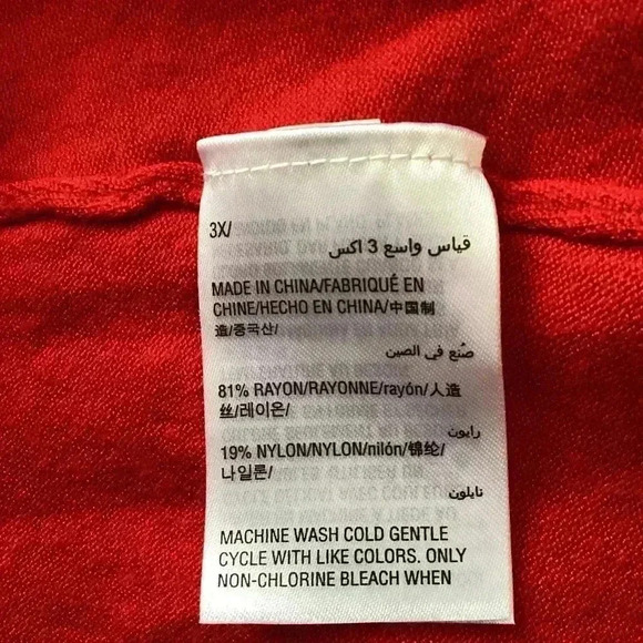 Charter Club Women's 3X Red Open-Front Cardigan Sweater - Picture 8 of 11